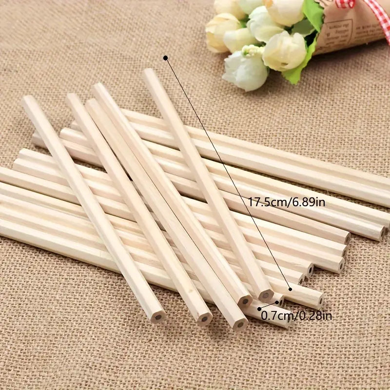 Holzbleistift, Schreibbleistift, Zeichenbleistift, Skizzierbleistift 0,7mm 17,5cm lang