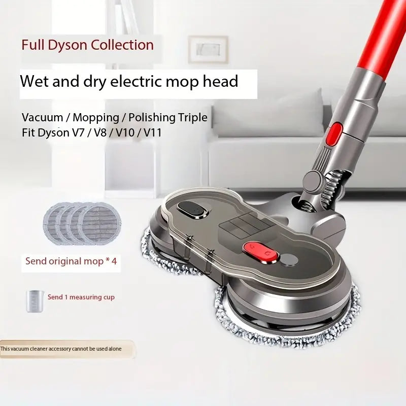 Staubsauger-Zubehörset - Kompatibel mit Dyson V7/V8/V10/V11 Inkl. Moppkopf & Bodenaufsatz