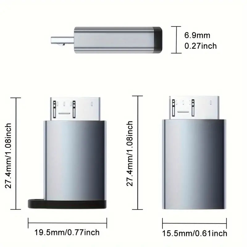Adapter von Typ-C auf USB3.0 Micro B Stecker für externe Festplatten HDD