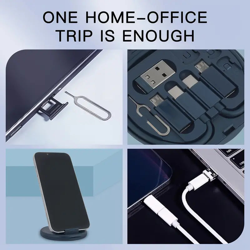 5-in-1 Silikon USB Typ-C Ladekabel Kit mit Datenübertragung - MFI-zertifiziert