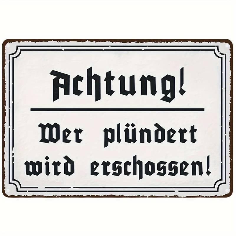Metall-Blechschild mit lustigen verschiedenen Sprüchen