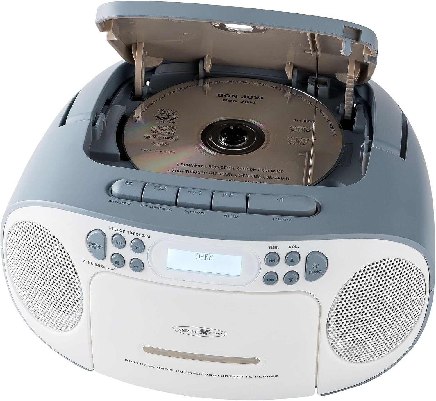 Reflexion RCR2260DA Tragbares CD/MP3-Cassetten-USB-DAB+