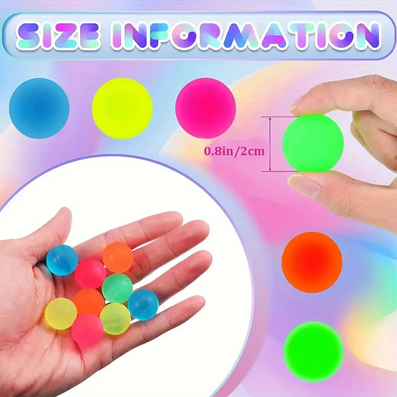 🟠🎾Sack mit 100 x 2,03 cm Sprungbällen – Bunte Mischung für Spiel & Spaß! 🌈⚡