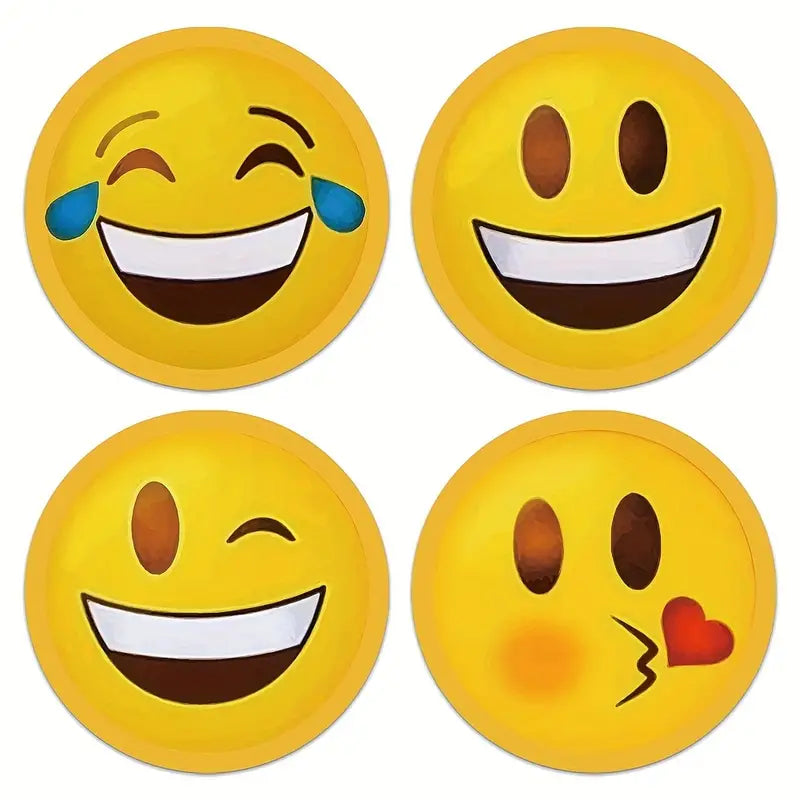500 x Emoticons Aufkleber 2,5 Cm / 1,0 Zoll Für Coole Deko, Briefe, etc