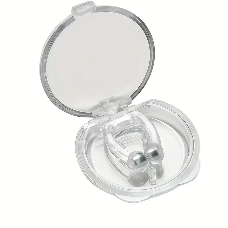 Magnetische Anti-Schnarch-Nasenklammer, zur Verbesserung der Schlafqualität.