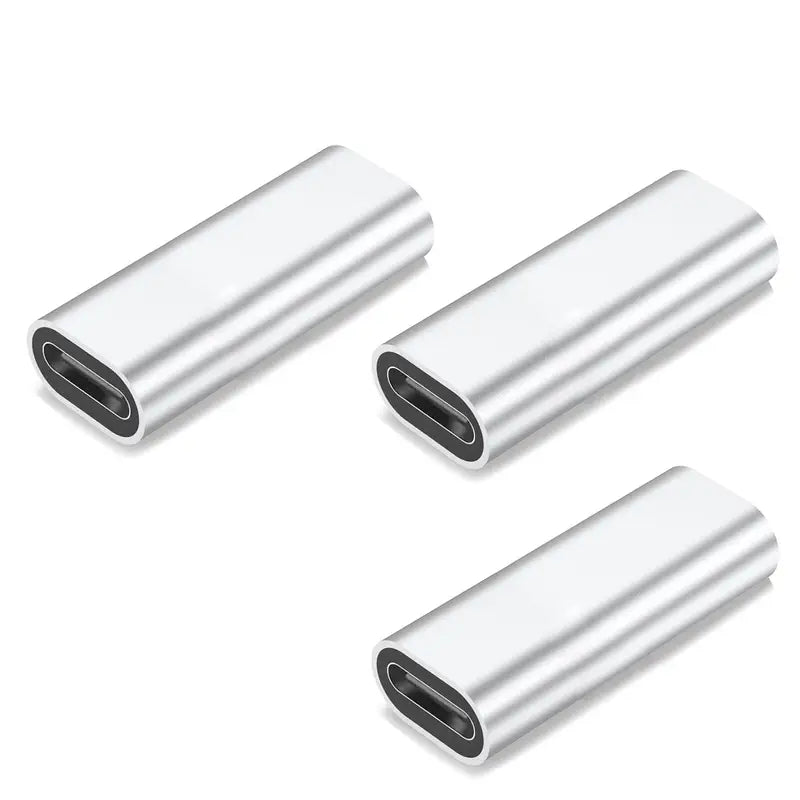 USB-C-Buchse auf Buchse Adapter, USB-C 3.0 5 Gbit/s Kupplung Silber