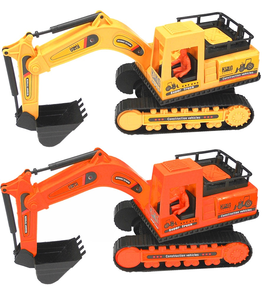 Bagger - Baufahrzeug 2-farbig sortiert - ca 25cm