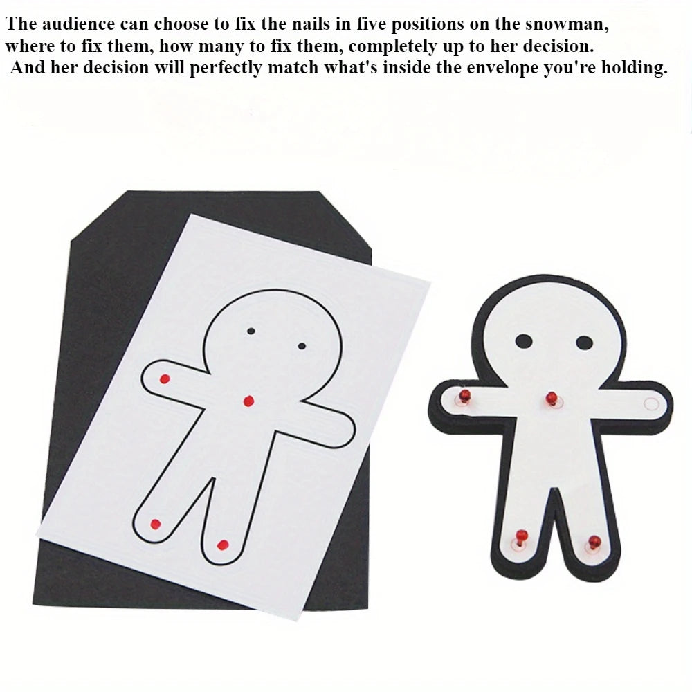 Magischer Trick Spielzeug mit Schneemann-Umschlag