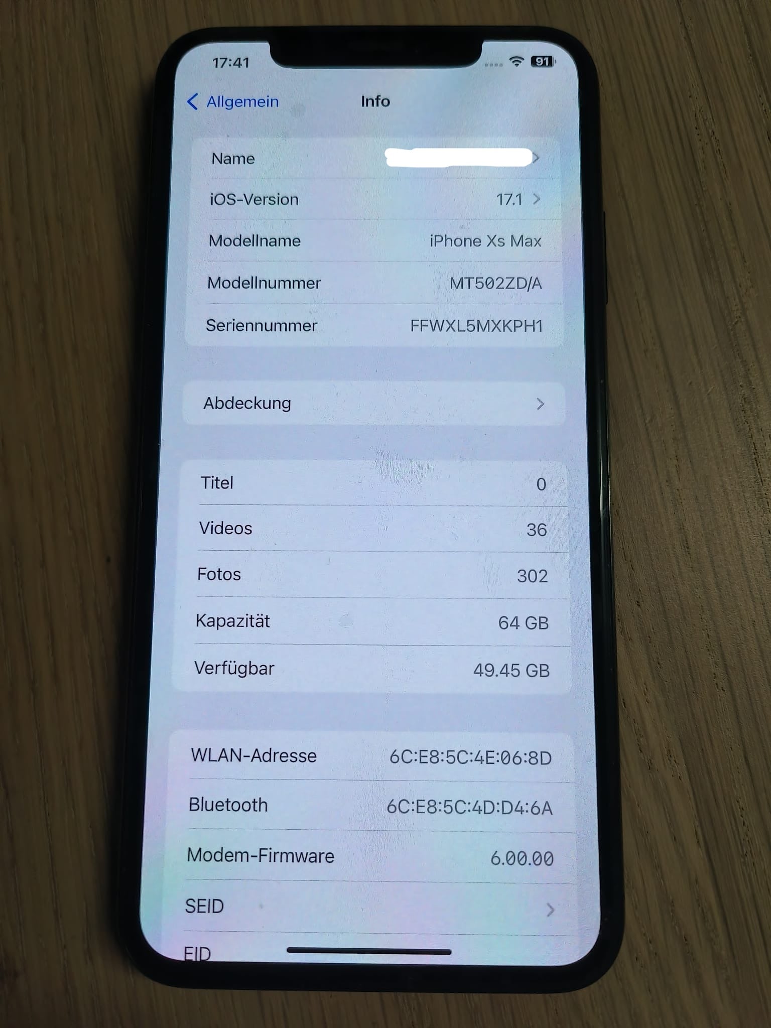 Apple iPhone Xs Max Space Gray 64GB (Gebrauchtgerät)