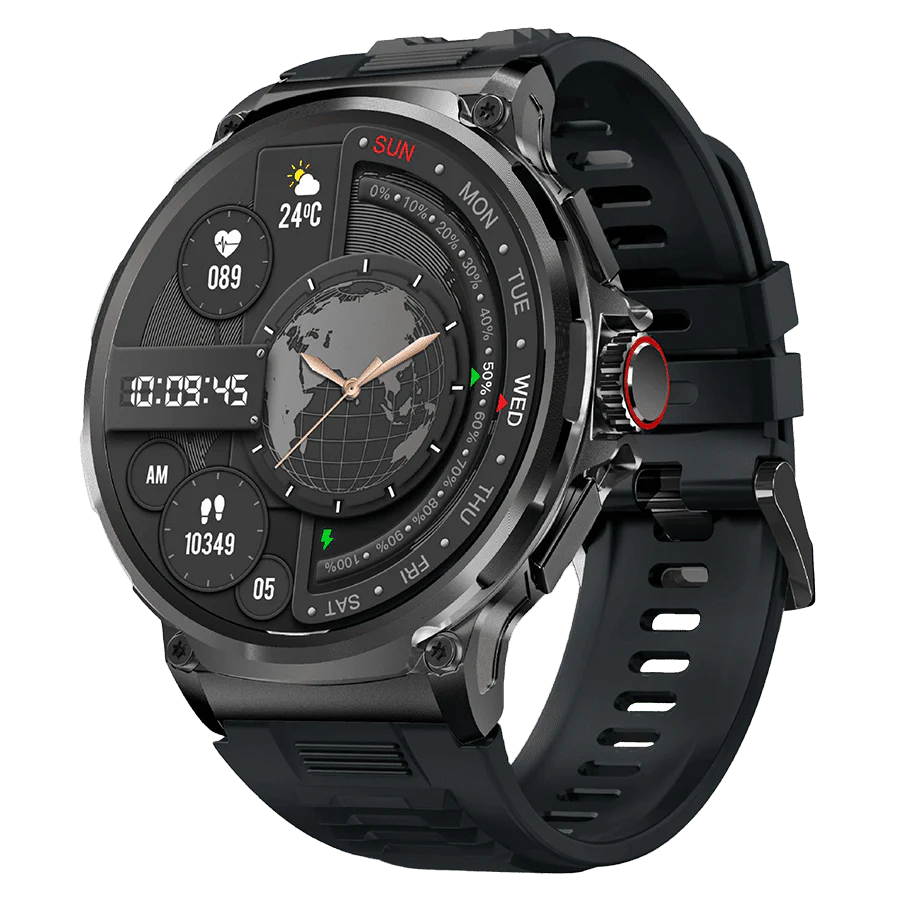 HD 2024 Smartwatch mit Anruf/Mitteilungen/Herz Monitor/ 710mAh Grosser Akku für 10 Tage