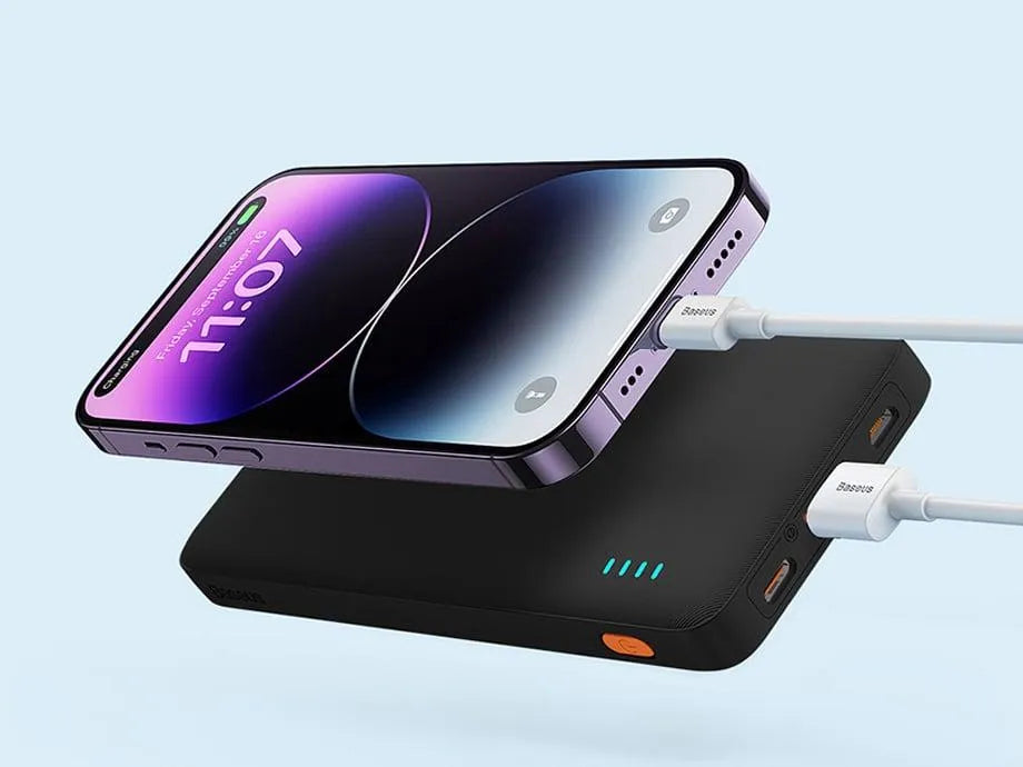 Baseus Airpow Powerbank, 10.000mAh, USB + USB-C, 20W, schwarz