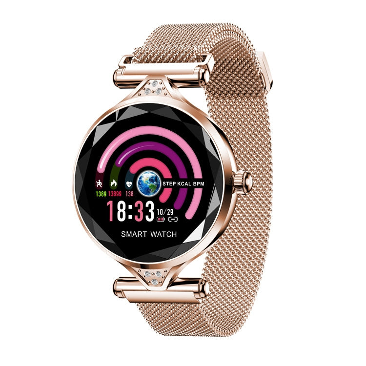 H1 1,04 Zoll IPS-LCD Frauen Smartwatch IP67 Wasserdicht in Gold