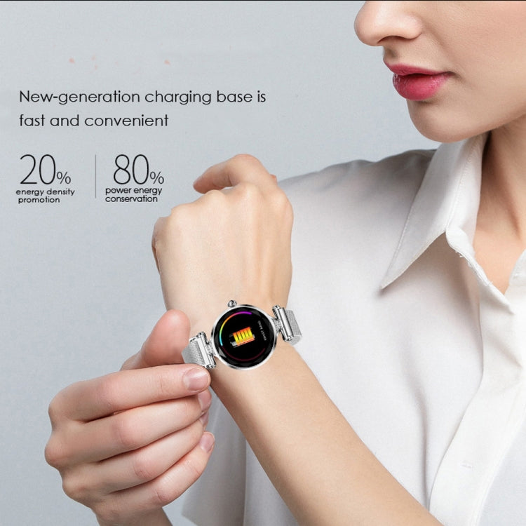 H1 1,04 Zoll IPS-LCD Frauen Smartwatch IP67 Wasserdicht in Gold