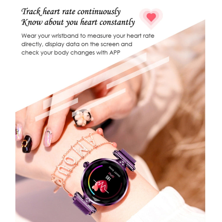 H1 1,04 Zoll IPS-LCD Frauen Smartwatch IP67 Wasserdicht in Gold