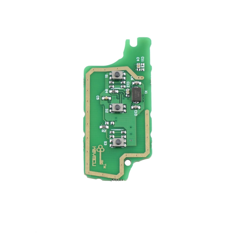 Für PEUGEOT 3 Tasten, intelligenter ferngesteuerter Autoschlüssel mit integriertem Chip, Batterie, Halter und Schlitzschlüsselblatt, Frequenz: 433 MHz