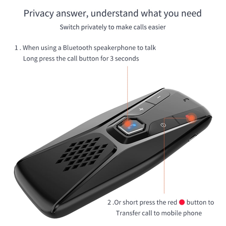 T823 Auto Sonnenblende Bluetooth Freisprecheinrichtung Ruflautsprecher