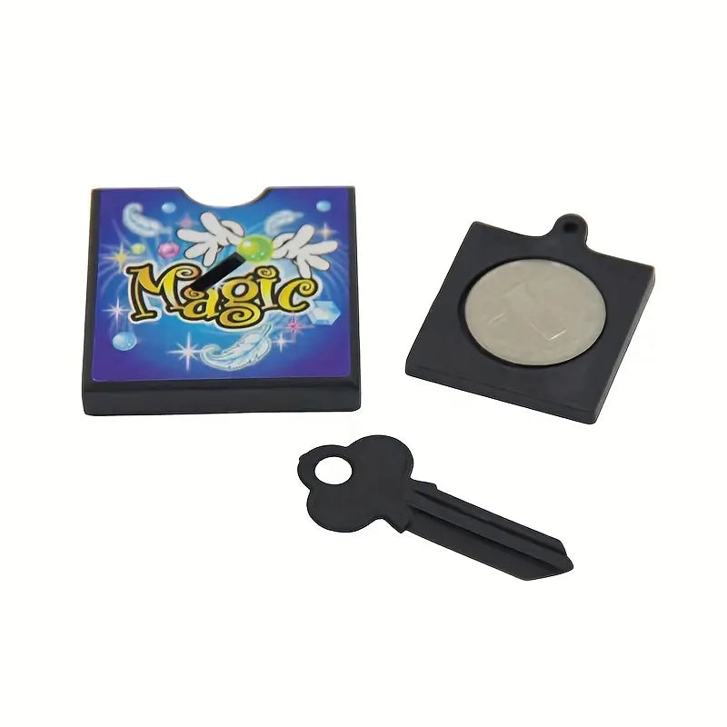 Der Schlüssel und die durchdringende Münze Zaubertrick