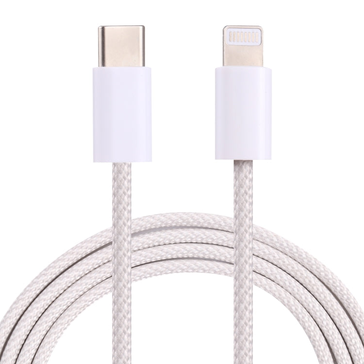 20W PD USB-C / Typ-C bis 8 Pin-Datenkabel, Kabellänge: 1m (weiß)