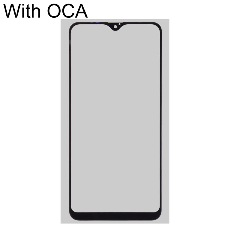 Für Samsung Galaxy A12 Frontscheibe, äußere Glaslinse mit optisch klarem OCA-Kleber
