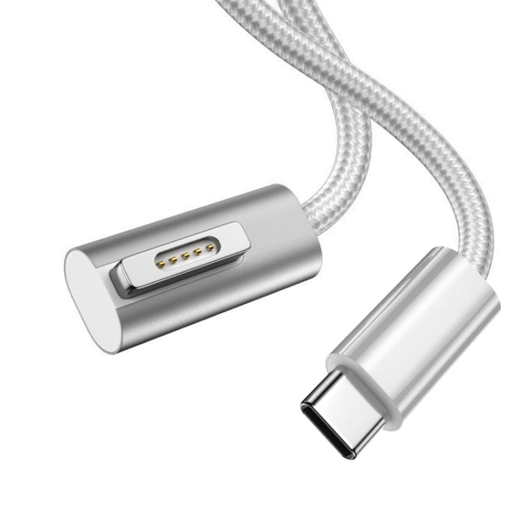 100 W 5-poliges MagSafe 1 (L-förmig) auf USB-C / Typ-C PD-Ladekabel, Kabellänge: 1,8 m