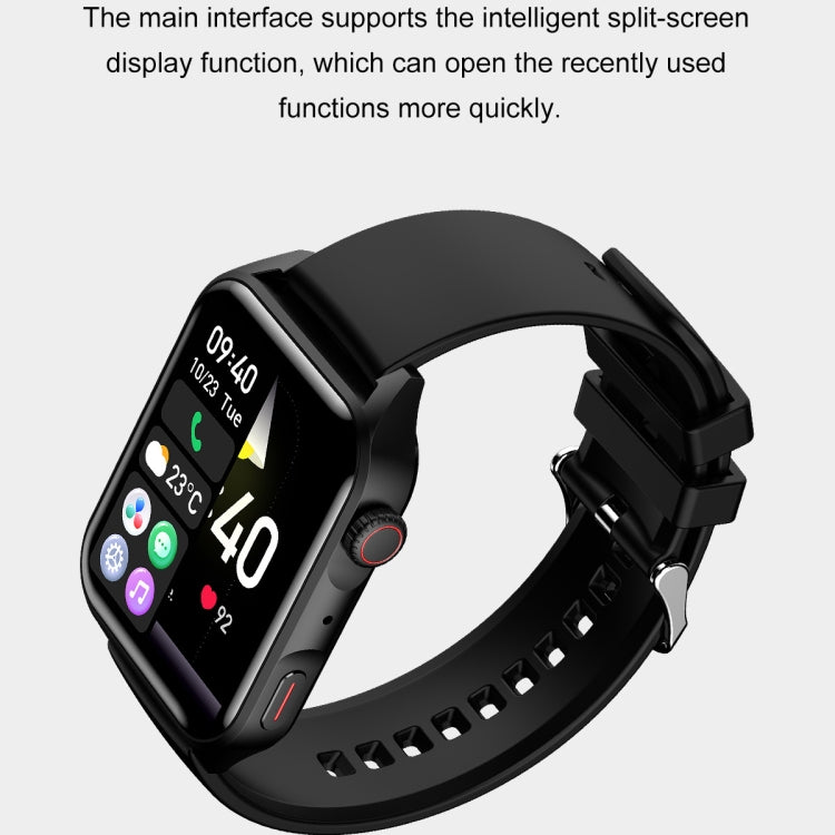 Ochstin 5HK28 1,78-Zoll-Smartwatch mit quadratischem Bildschirm und Silikonarmband