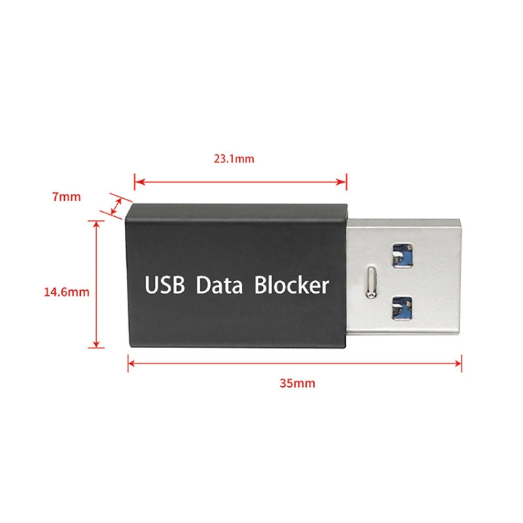 GEM02 USB-Datenblocker-Ladeanschluss (Schwarz)