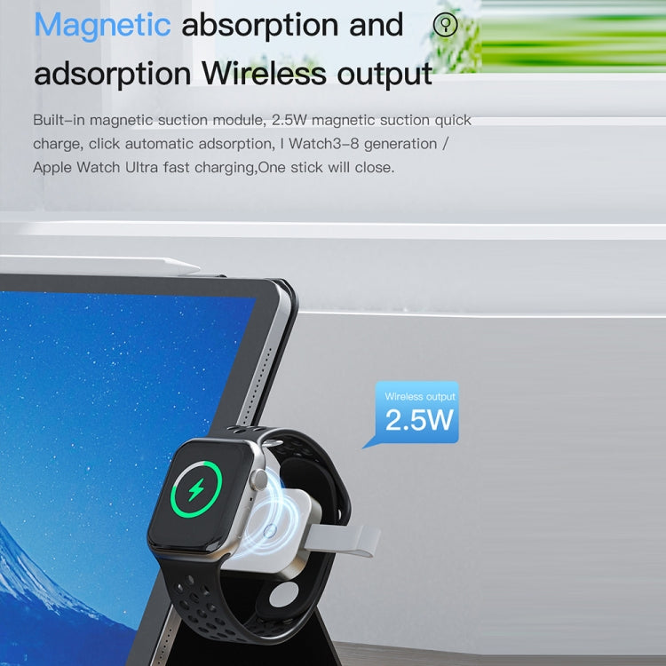 Für Apple Watch Watch Wireless Magnet Lader, Schnittstelle: USB-C / Type-C (Weiß)