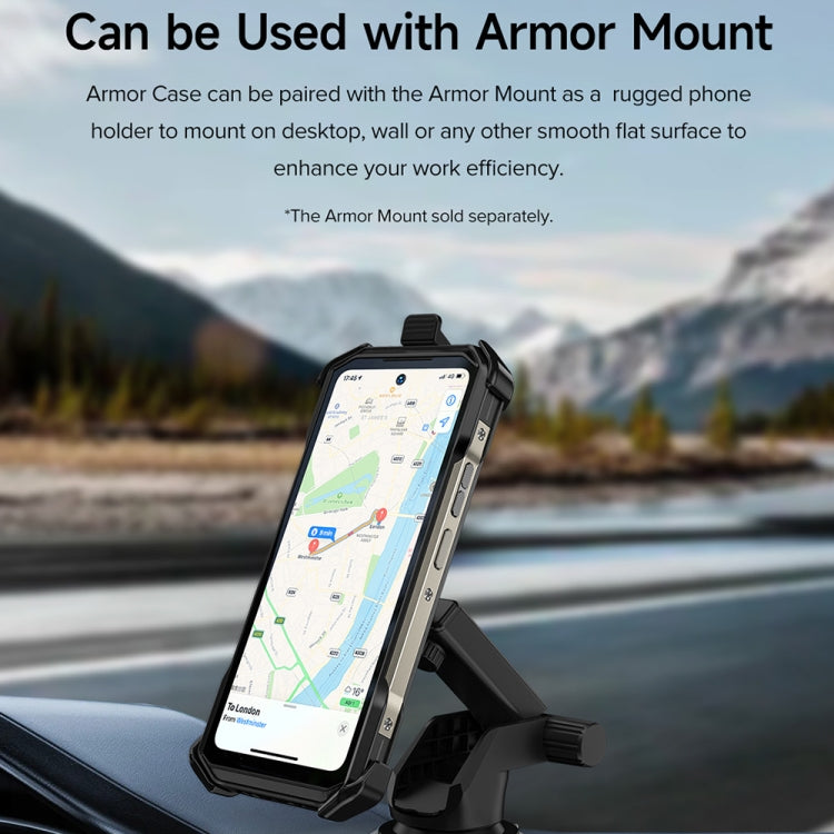 Ulefone Armor 27 Ulefone Back Clip Handyhülle mit Karabiner (Schwarz)