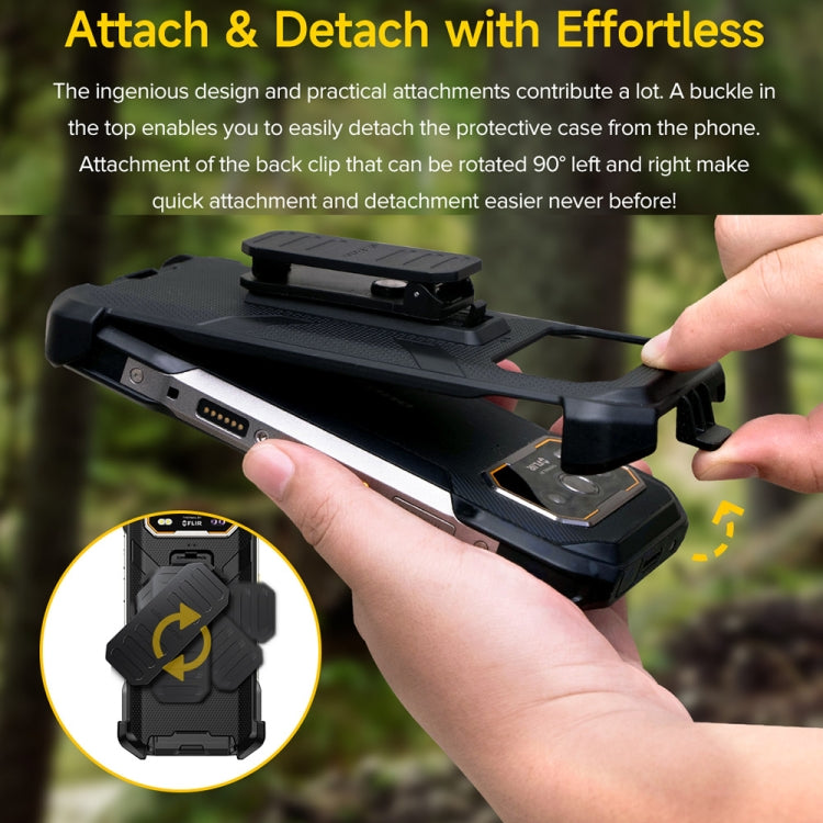 Ulefone Armor 27 Ulefone Back Clip Handyhülle mit Karabiner (Schwarz)