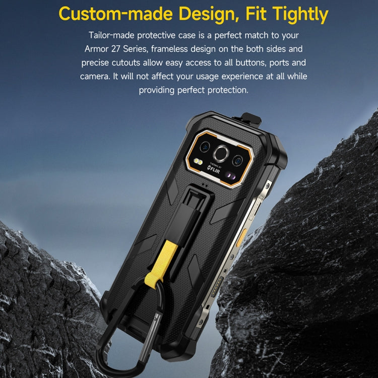 Ulefone Armor 27 Ulefone Back Clip Handyhülle mit Karabiner (Schwarz)