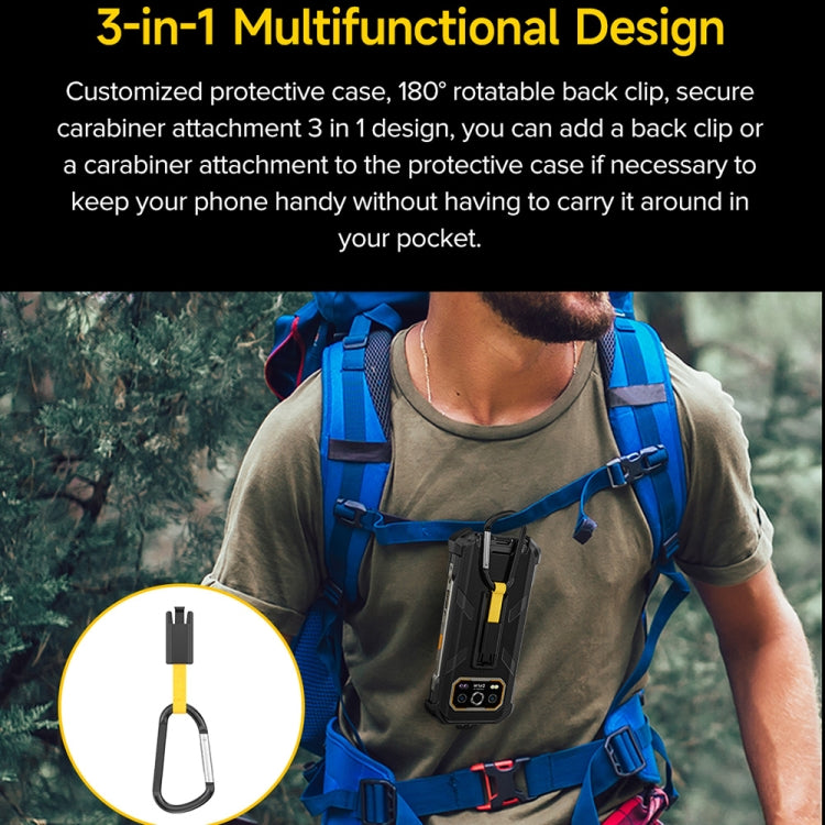 Ulefone Armor 27 Ulefone Back Clip Handyhülle mit Karabiner (Schwarz)