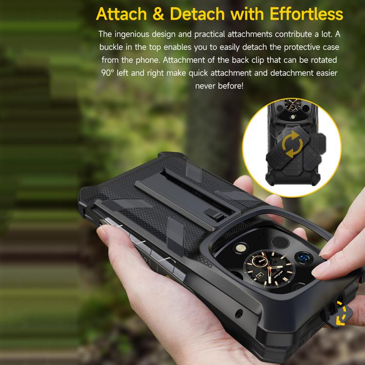 Ulefone Armor 28 Ultra / 28 Ultra Thermal Back Clip-Telefonhülle mit Karabiner