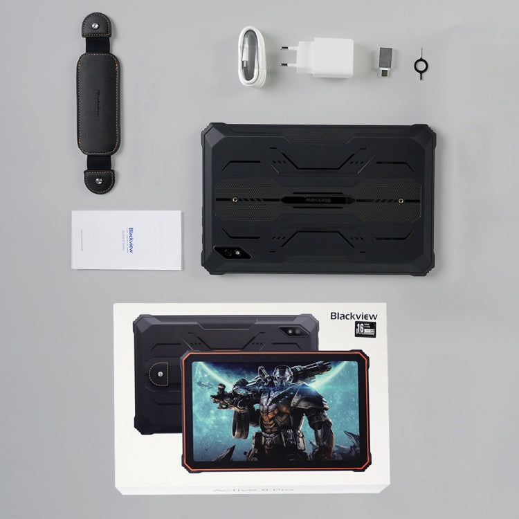 Robustes Blackview Active 8 Pro 4G-Tablet, 10,36 Zoll, 8 GB + 256 GB, Android 13 MT6789 Octa Core, unterstützt Dual-SIM, globale Version mit Google Play, EU-Stecker