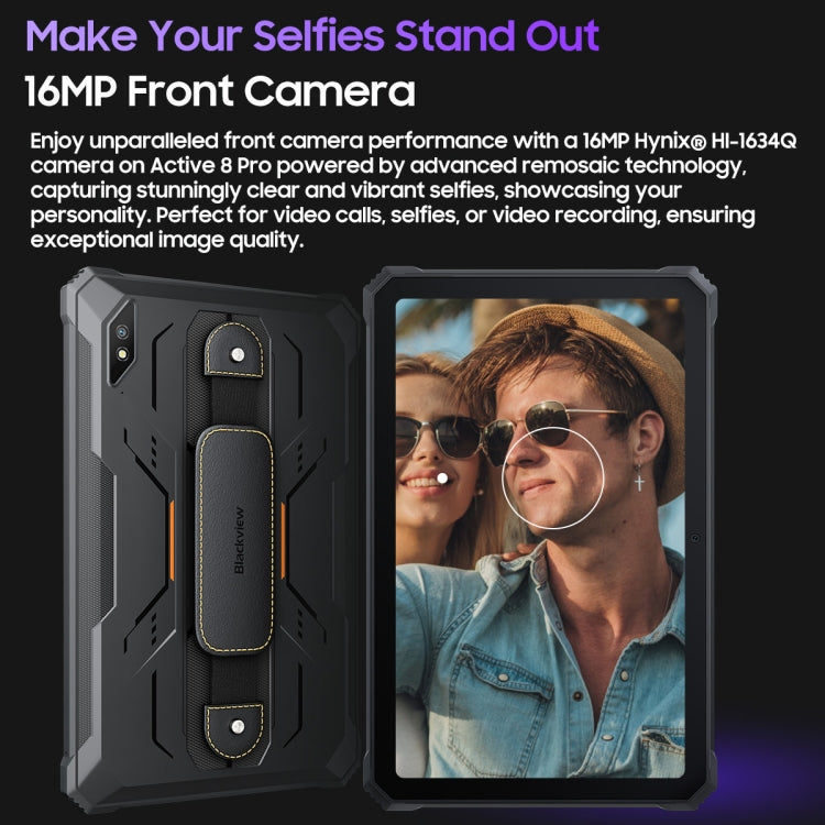 Robustes Blackview Active 8 Pro 4G-Tablet, 10,36 Zoll, 8 GB + 256 GB, Android 13 MT6789 Octa Core, unterstützt Dual-SIM, globale Version mit Google Play, EU-Stecker