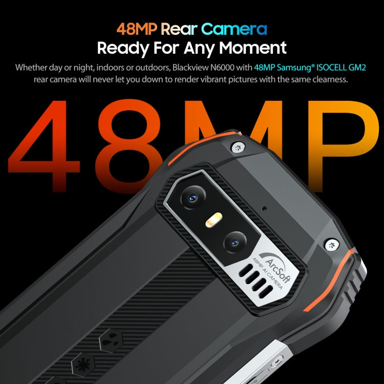 Blackview N6000, 8 GB+256 GB, IP68/IP69K/MIL-STD-810H 4,3 Zoll Android 13