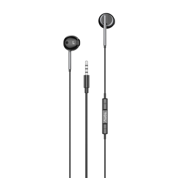 TOTU EP-3 In-Ear-Kopfhörer mit Klinke, Kabellänge: 1,2 m, Steckertyp: 3,5 mm (schwarz)