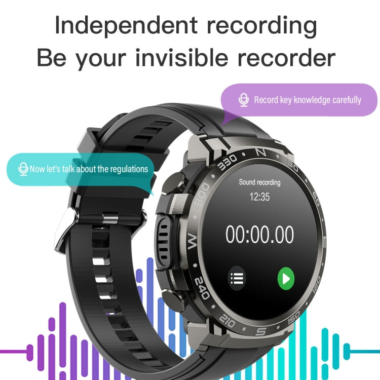 M68 Plus 1,52 Zoll runder Bildschirm 2 in 1 Bluetooth-Kopfhörer-Smartwatch, 512 MB Speicher, unterstützt Gesundheitsüberwachung