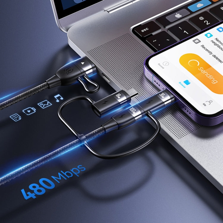 USAMS US-SJ646 U85 2m PD100W 6-in-1, multifunktionales Schnellladekabel