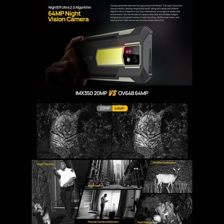 Ulefone Armor 24, robustes Telefon, seitlicher Fingerabdruck, 22000 mAh, 6,78 Zoll Android 13 MediaTek Helio G96 Octa Core, Netzwerk: 4G, NFC