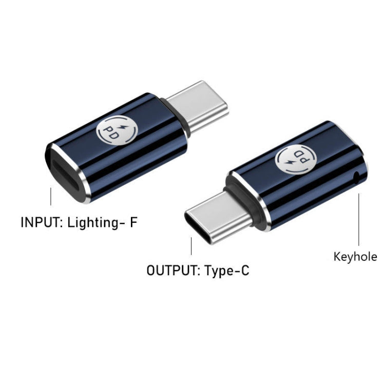 PD27W USB-C / Typ-C auf 8-Pin-iPhone Adapter (grau)