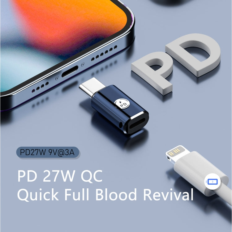 PD27W USB-C / Typ-C auf 8-Pin-iPhone Adapter (grau)