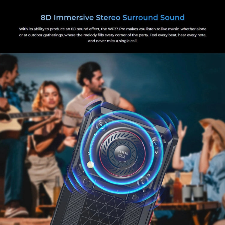 Oukitel WP33 Pro, IP68/IP69K, Fingerabdruckerkennung, 22000 mAh, 6,6 Zoll MediaTek Dimensity 6100+ Octa-Core, NFC, OTG, Netzwerk: 5G