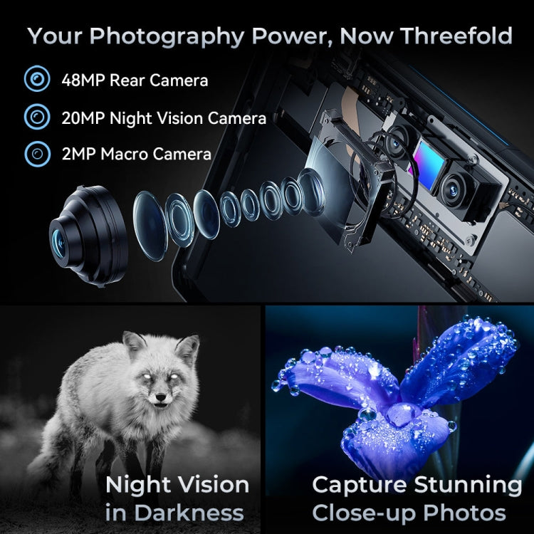 OUKITEL RT7 TITAN 4G Netzwerk IP68/IP69K Robustes Tablet, 10,1 Zoll Android 13 MediaTek MT8788 Octa Core Unterstützung Dual SIM, EU-Stecker, RT7 4G 8GB+256GB