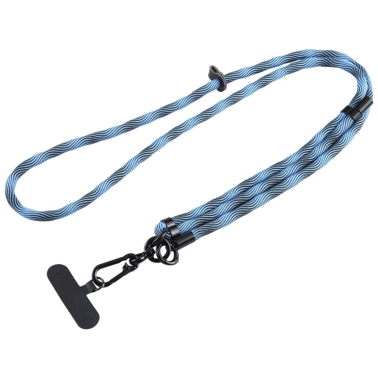 7mm verstellbares Umhänge-Handy-Anti-Verlust-Lanyard mit Clip (Blau)