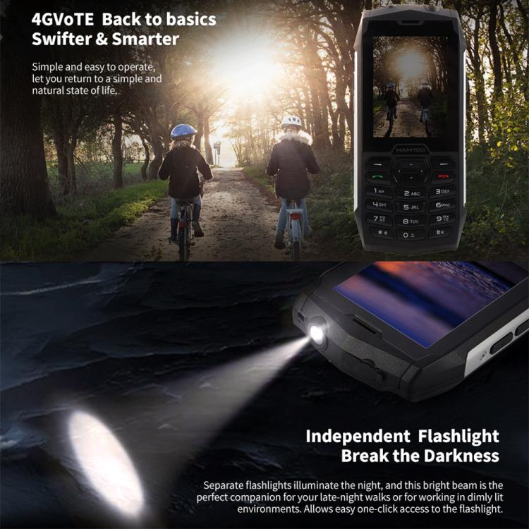 HAMTOD H3 / R3T Robustes Telefon, EU-Version, 2,8 Zoll