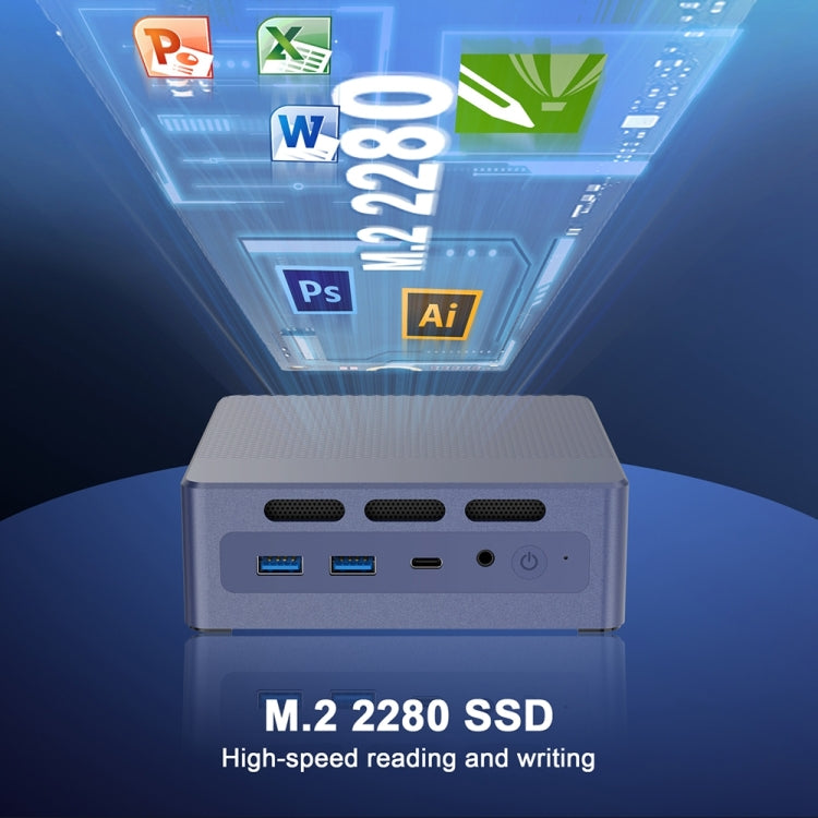 GXMO N9 Windows 11 Intel ADL-N N95 4-Core-Prozessor-Minicomputer, 8GB + 256GB