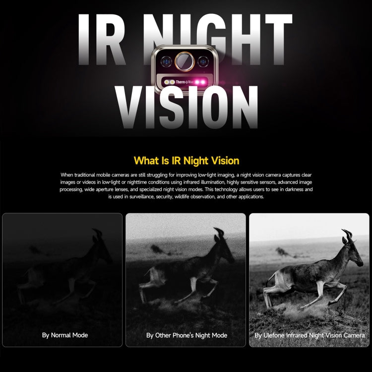 Robustes Ulefone Armor 25T Pro-Telefon, Wärmebildgebung, 6,78 Zoll Android 14 MediaTek Dimensity 6300 Octa Core, Netzwerk: 5G, NFC