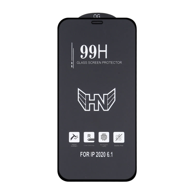 Für iPhone 12/12 Pro High Aluminium Large Arc Vollbild-Hartglasfolie