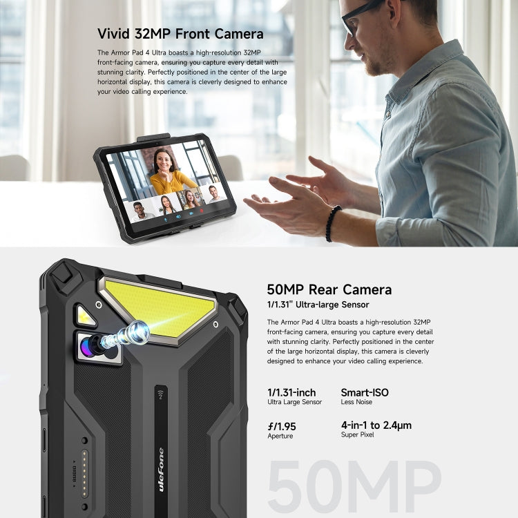 Ulefone Armor Pad 4 Ultra Thermal Version Robustes Tablet, 8 GB + 256 GB
