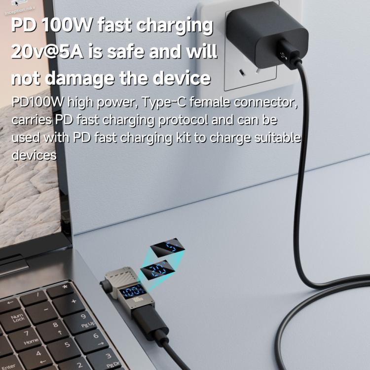 Für HP 100-W-Computer-Lade-Digitalanzeigeadapter (Typ C auf DC 4,5 x 3,0 mm)